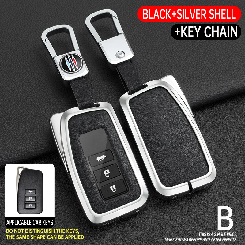 Premium Car Key Cover Case with Keychain and Keyring Accessories