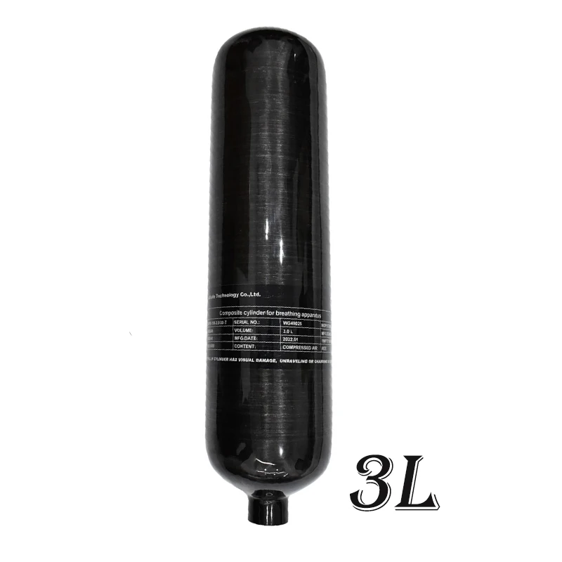 3L 4500PSI 30MPA Carbon Fiber Cylinder Diving Tank Bottle for Diving firefighting M18*1.5