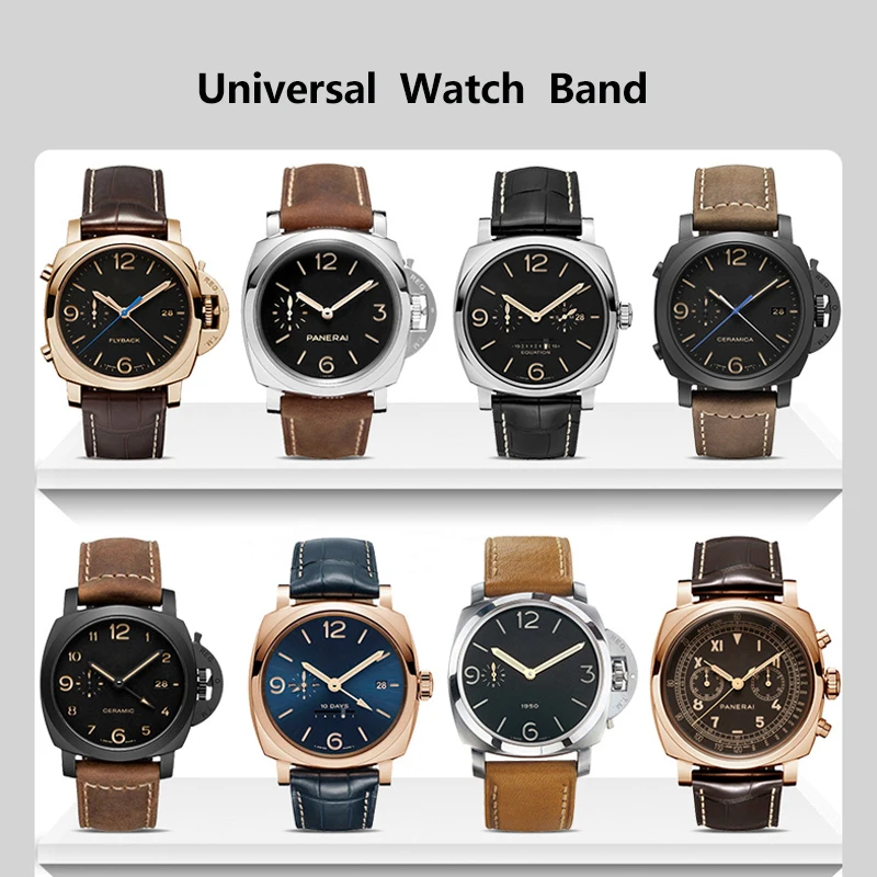 Premium Crazy Horse Leather Watch Band - Genuine Leather Strap