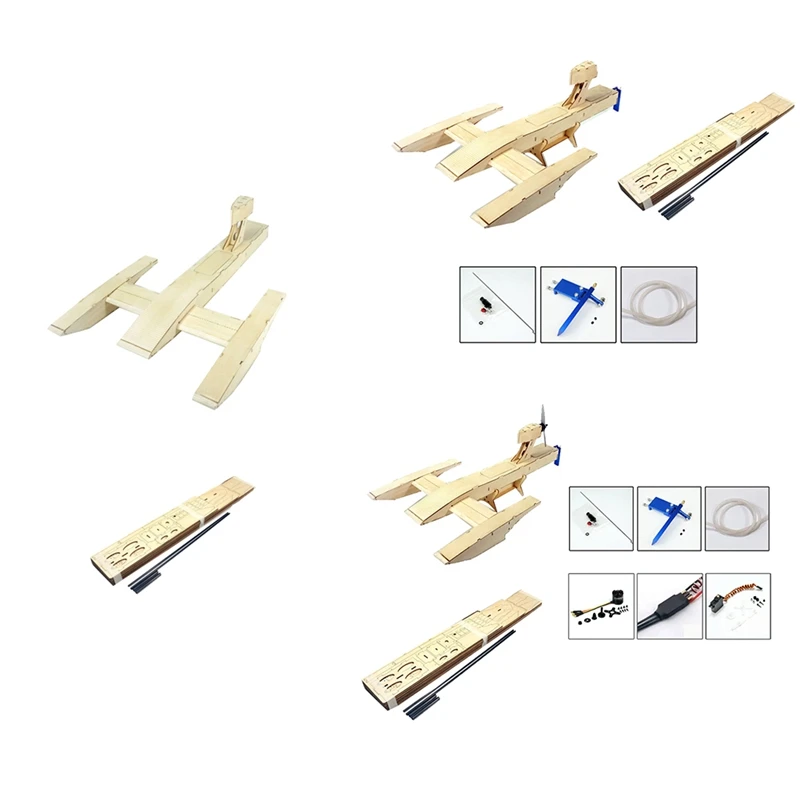 

Wood Electric RC Speed Boat Air Boat Speed Racing Boat Radio-Controlled DIY Building Kits