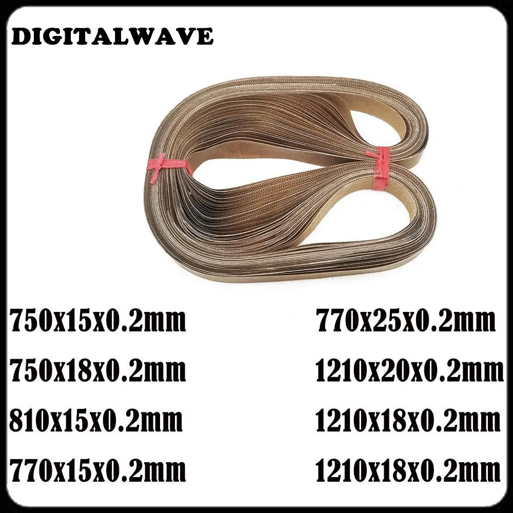 50pcs 750 777 770 810 1120 1210 1366mm PTFE sealing belt for FR-900 FR-770 FR-980 FRM-1120 FR-810 Plastic Bag Sealing Machine