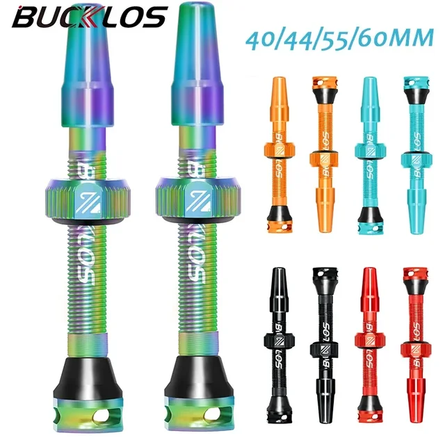 BUCKLOS – Valve Tubeless pour vélo de route et de montagne, 40MM 44MM 55MM 60MM, Valve Presta, mamelon de pneu de haute qualité, accessoires vtt 1
