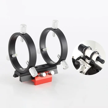 Telescope Guide Scope Support Mini Dovetail 90mm Plate Base 40/50/60/70/80mm Hoop Ring Focus Finder Scope Astronomy Accessory