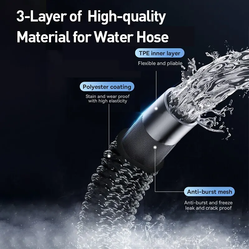 Baseus Portable Car Wash High Pressure Water Spray Gun Sprinkler Water Gun for Auto Home Garden Cleaning Car Washer Accessories
