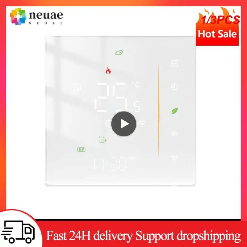 

1/3PCS Thermostat Room Temperature Controller of Water/Electric Floor Heating Gas Boiler Humidity Tuya Work with Alex