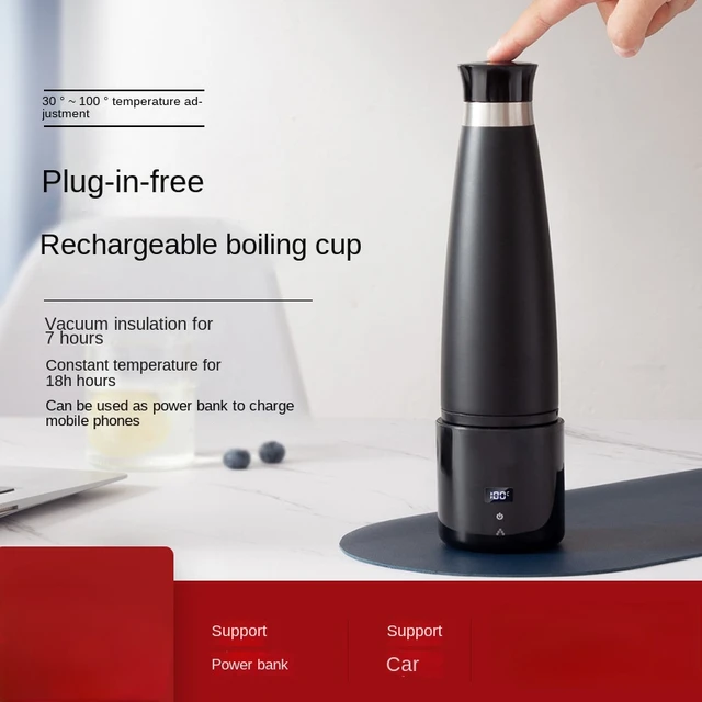 Wireless kettle portable electric kettle car boiling water USB