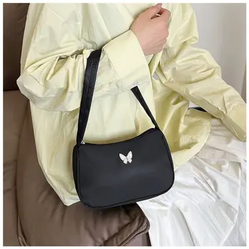 PVC+polyester Handbag The New Butterfly Korean Version Armpit Bag High Capacity Clouds Dumplings Spring and Summer 1