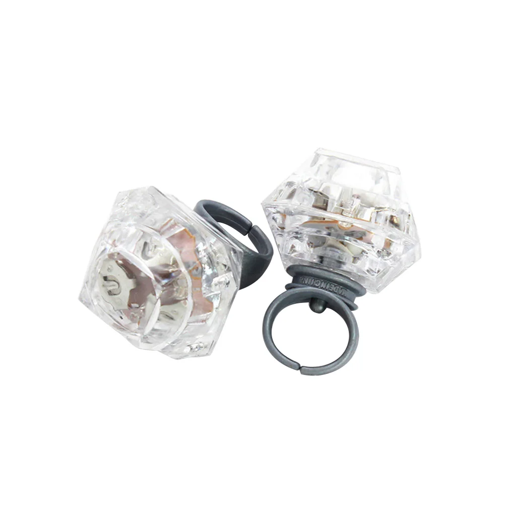 

24 Pcs Party Bags for Kids LED Finger Ring Shine Jelly Rings Flashing Lights Bride