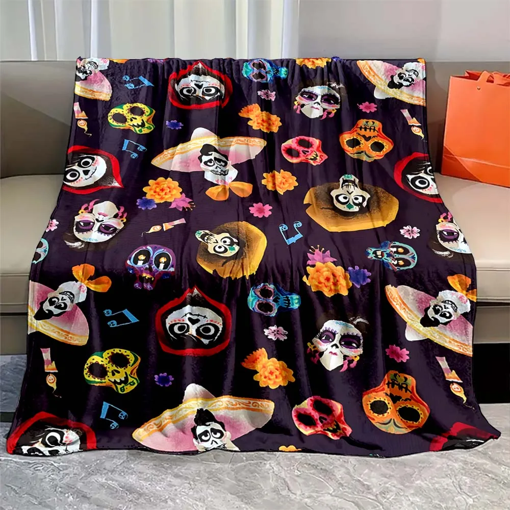 

Soft Disney Coco Miguel cartoon Blanket Warmth Plush Throw Blanket Bedspread Sofa Suitable for Living Room Bedroom Warm Blanket