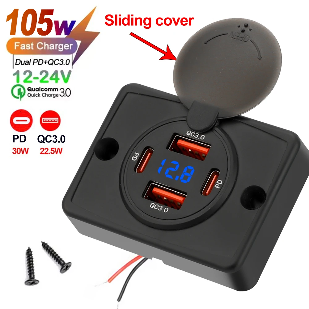 Multi-Port USB Wall Charger with Quick Charge Technology