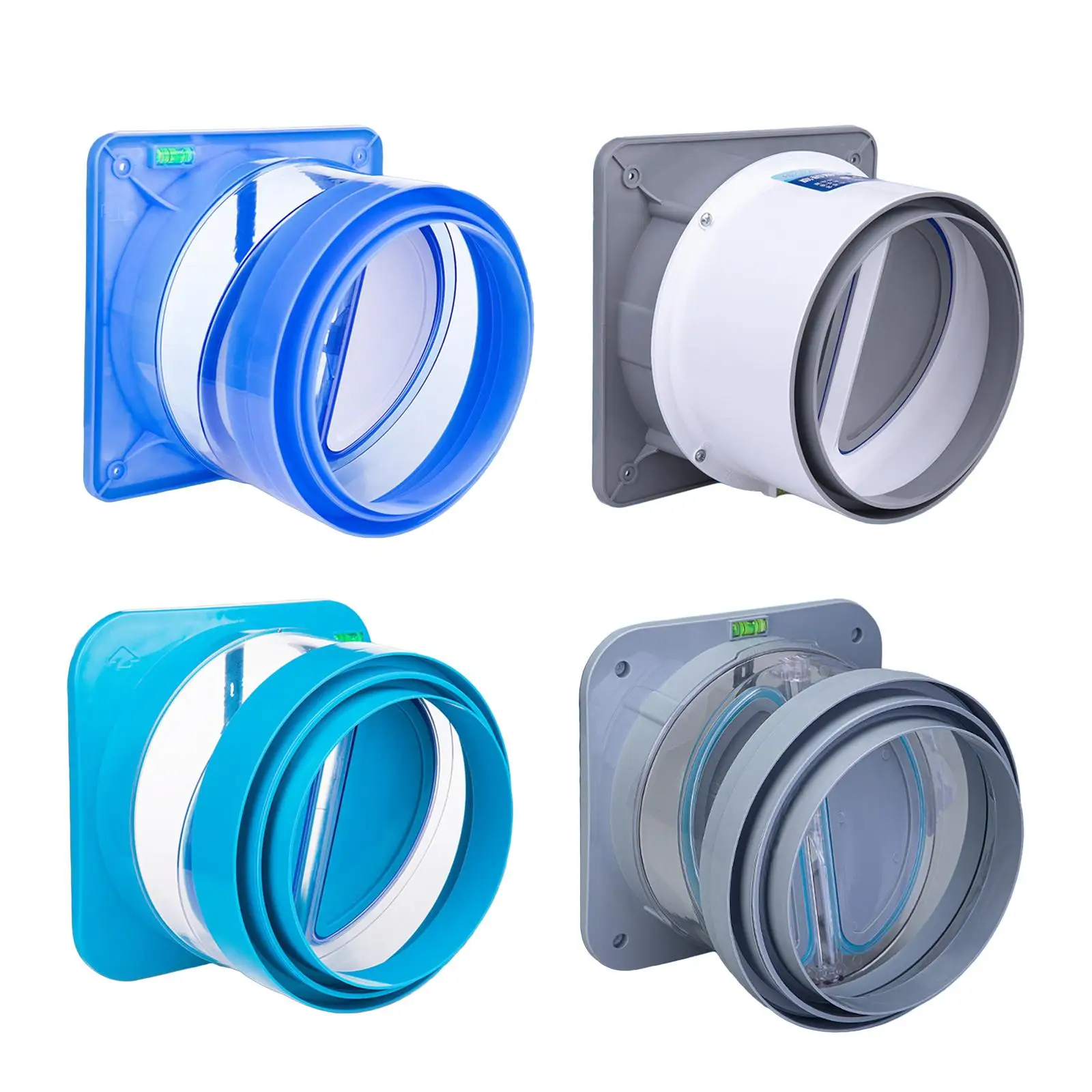 

Air Duct Check Valve with Flange Draft Blockers Vent Kitchen Flue Check Valve for Range Hoods Ducting Hose Kitchen Exhaust Fans