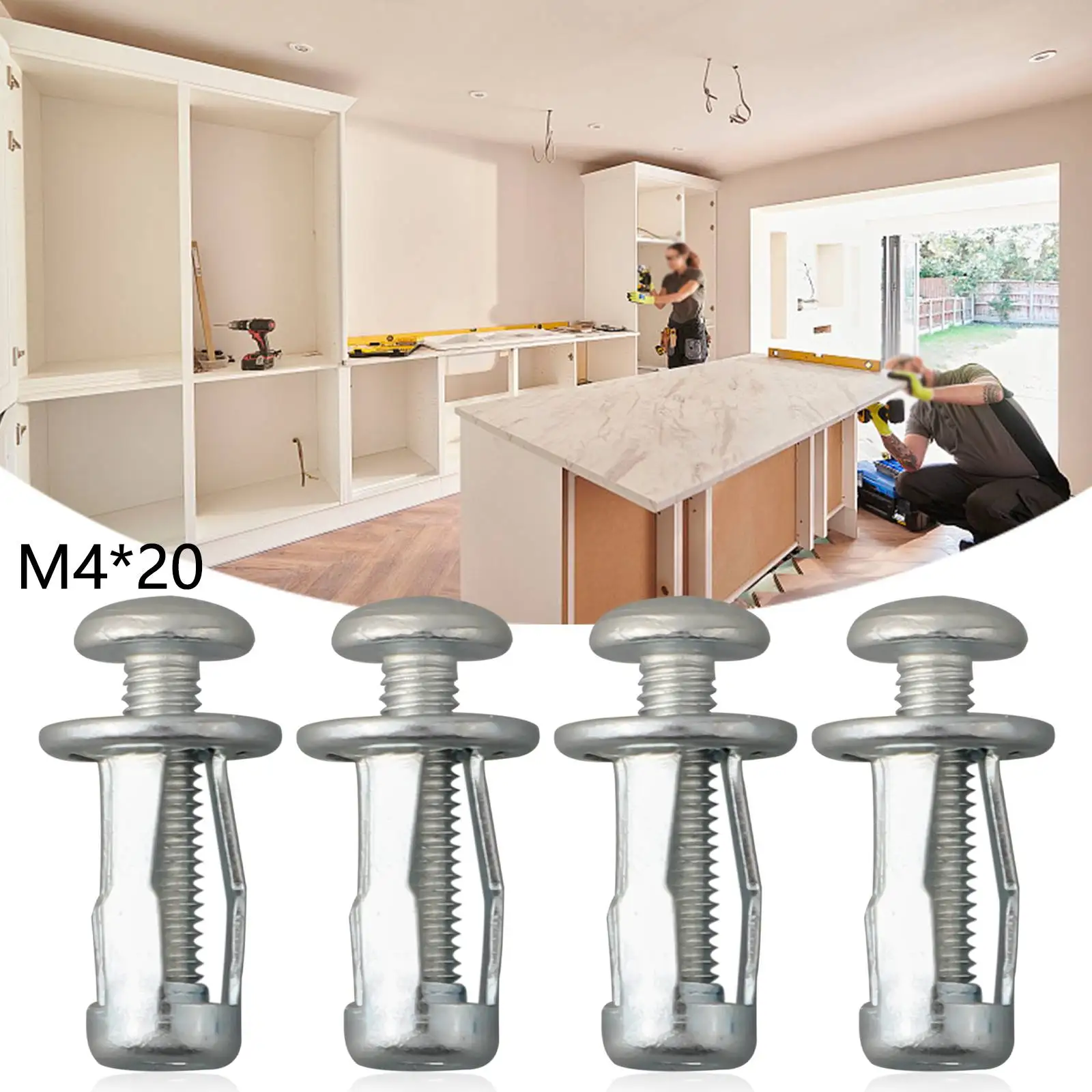 

20pcs Expansion Screw Petal Nuts With Screw Petal Shape Metal Nut Petal Hardware Fasteners Accessories For DIY Construction