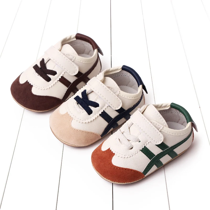 Baby Unisex Sneaker Soft PU and Anti-slip TPR Baby Spring and Autumn Prewalking Shoes Toddler 3 to 6 Month First Step Shoes baby shoes baby sandals