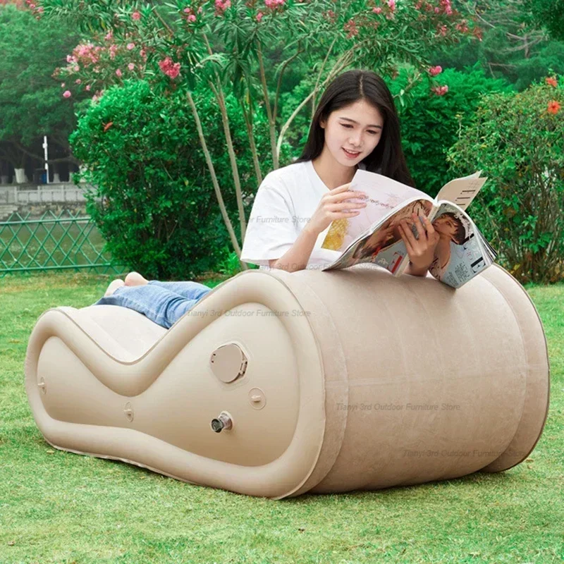 Nordic Easy To Carry Inflatable Seatings Camping Leisurely Modern Inflatable Seating Lazy Person's Outdoor Furniture Divano HBAS