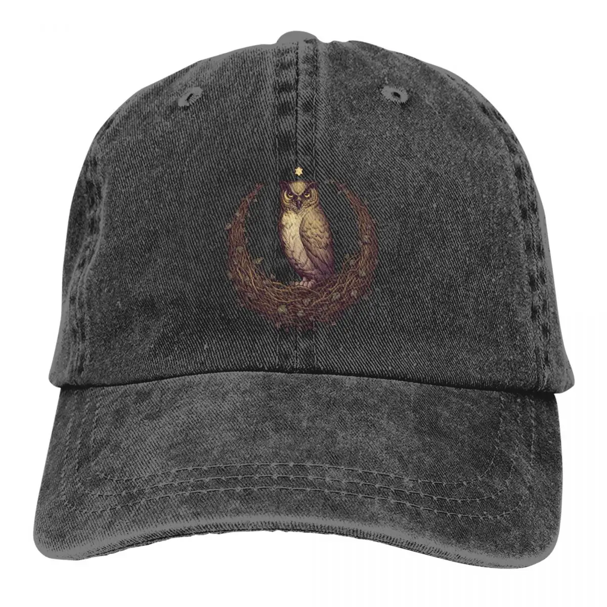 Berretto Estivo Visiera Parasole Gufo Hedera Moon Hip Hop Caps Animal Art Culture Cappello Da Cowboy Cappelli Con Visiera