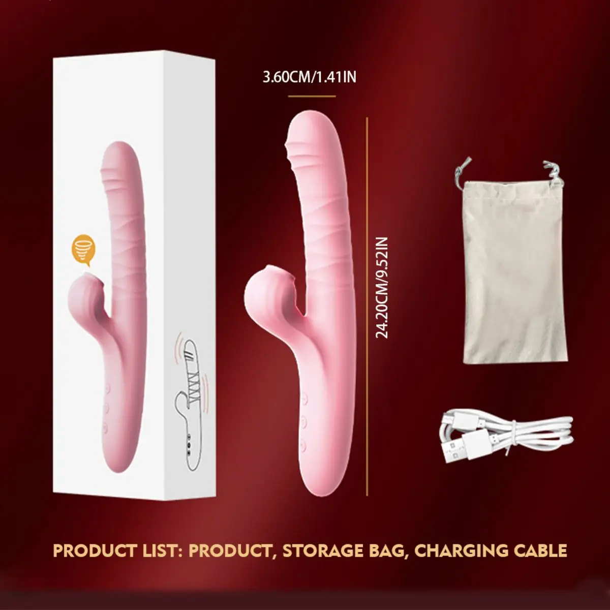 LILO Marilyn Vibration AV Stick Ten Frequency Sucking Vibration Stick Female Masturbator Adult Sex Products