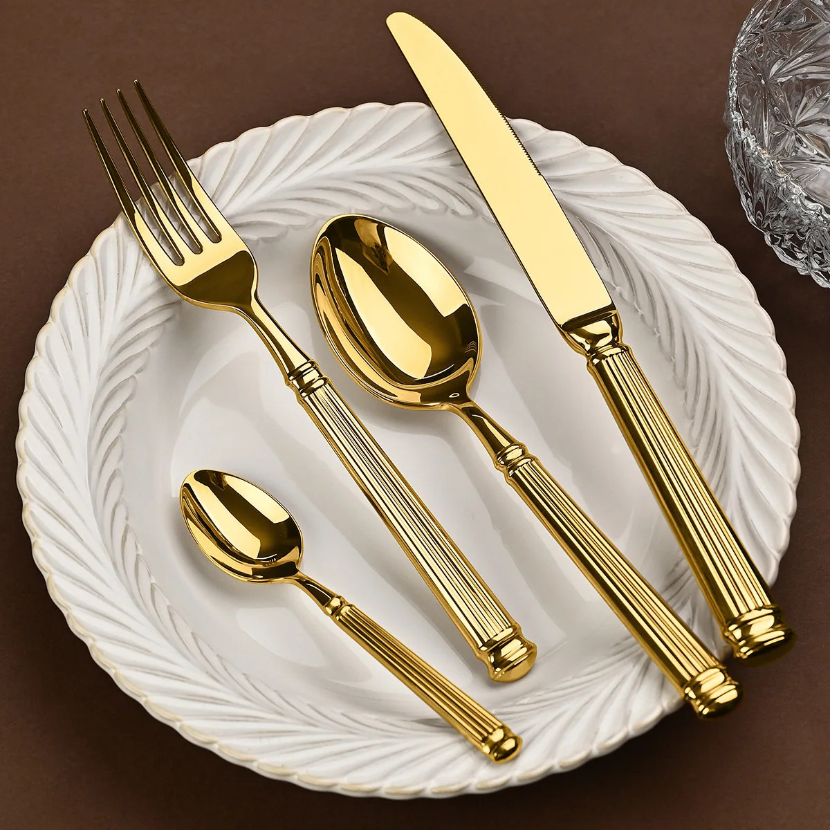 304 Stainless steel tableware knives forks and spoons for western restaurant