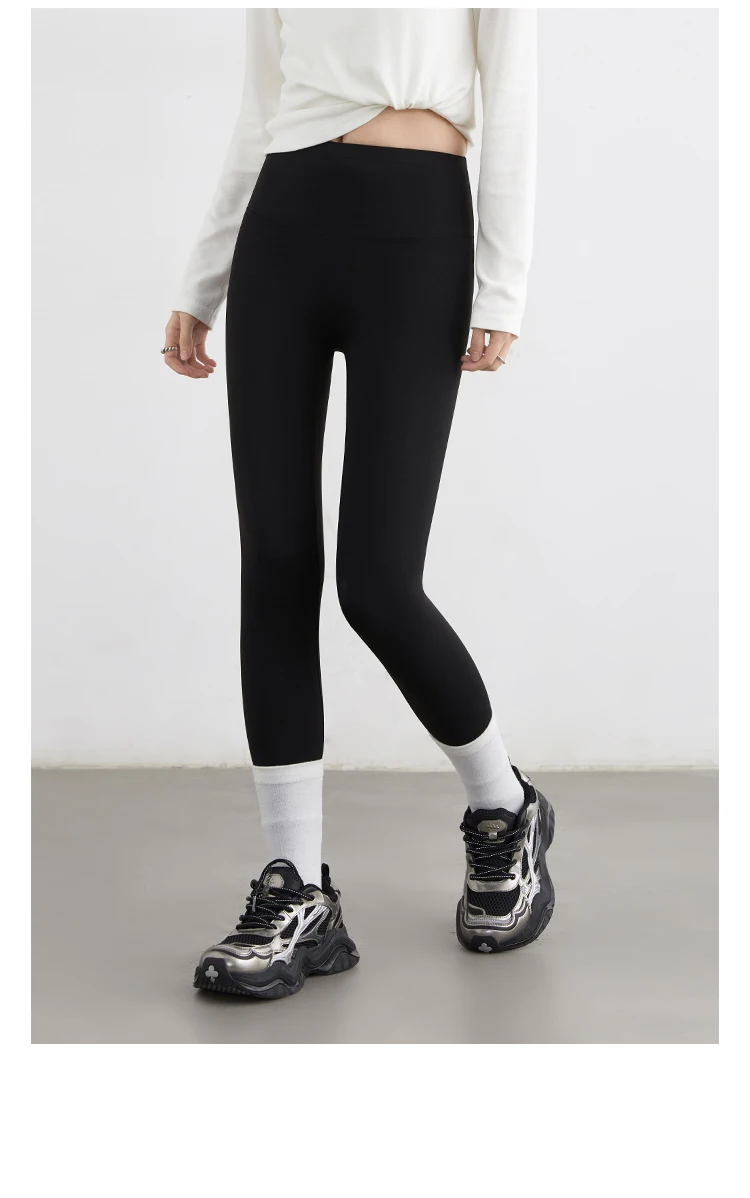 CHIC VEN Women Leggings Pants Solid High Waisted Stretch Yoga Pant Tights Fitness Elastic Running Sportswear Autumn Winter 2025