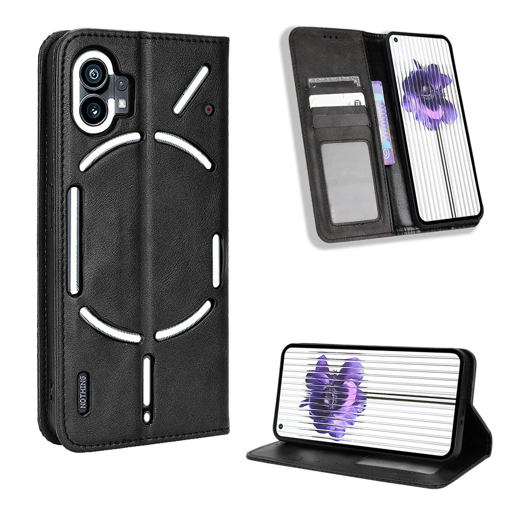 Luxury Flip PU Leather Wallet Case with Magnetic Adsorption and ShockProof Design