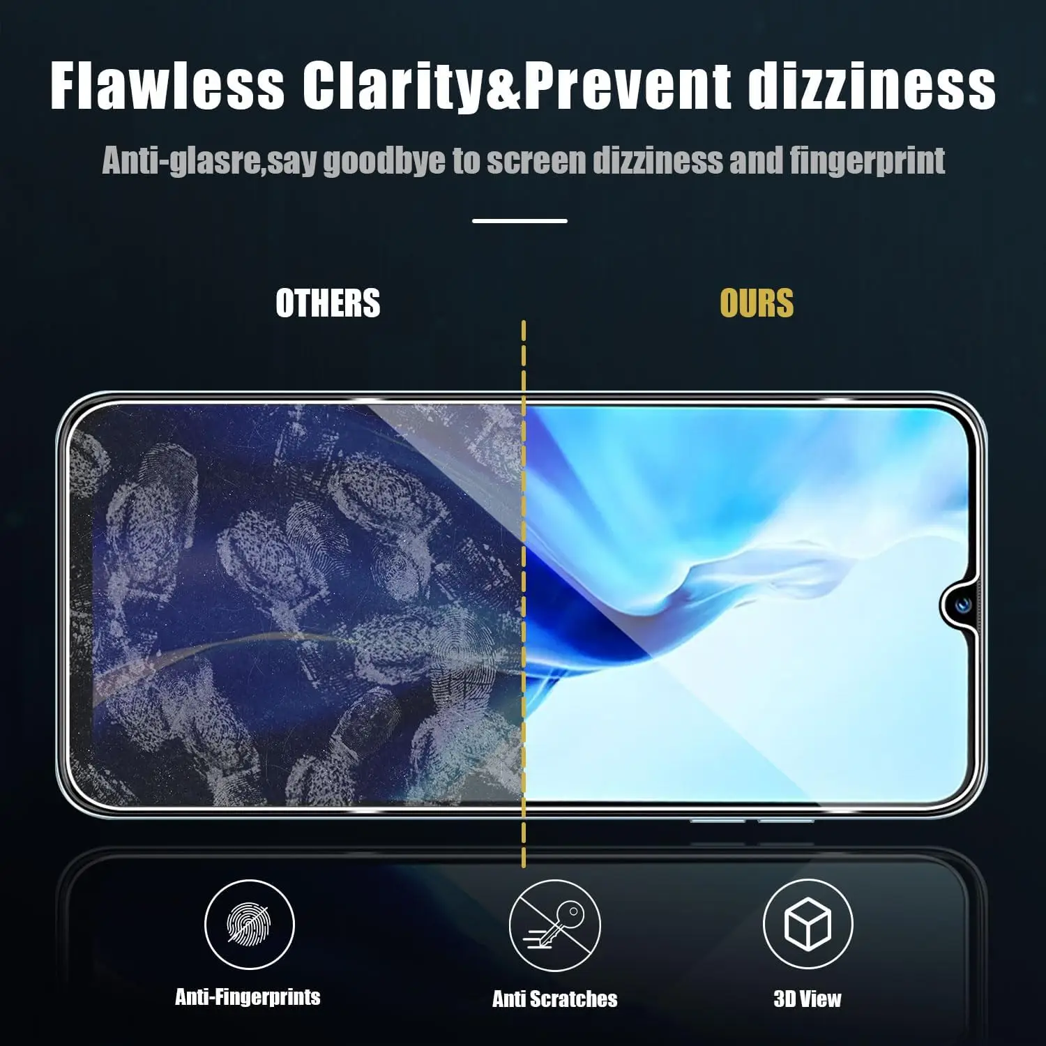 3 Pezzi Vetro Temperato Per Oukitel C51,HD Trasparente - Foto 9