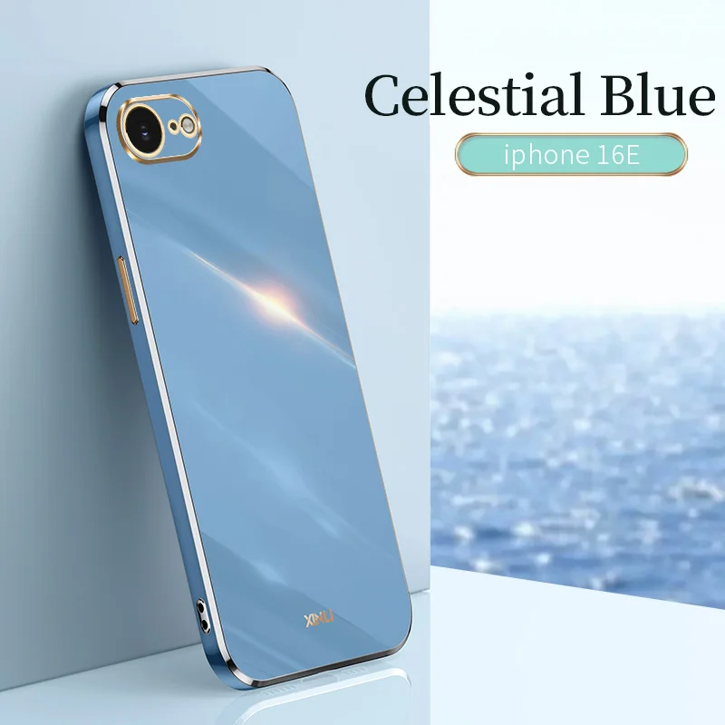 Premium Shockproof Plating Silicone Bumper Phone Case with Soft TPU Back Cover