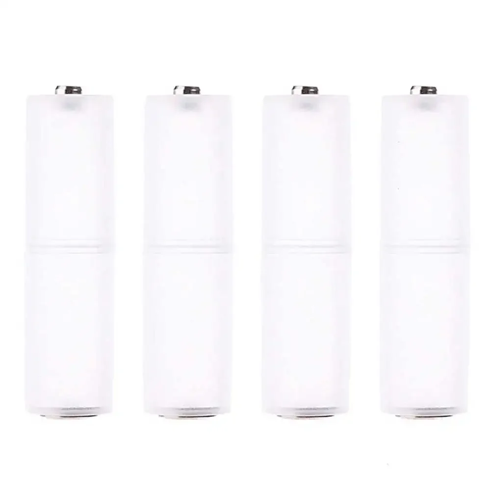 Battery box 4Pcs AAA to AA size cell battery box converter batteries holder plastic case adapter switcher for AAA to AA battery