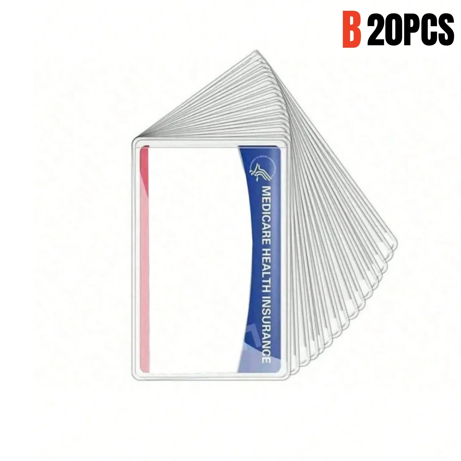 Waterproof PVC Card Protector Sleeves - Clear Protective Covers for Cards (Pack of 5/10/20)