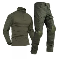 Men Tactical Suits Outdoor Paintball Clothing Uniform Shooting Combat Camouflage Shirts Cargo Knee Pads Pants 1