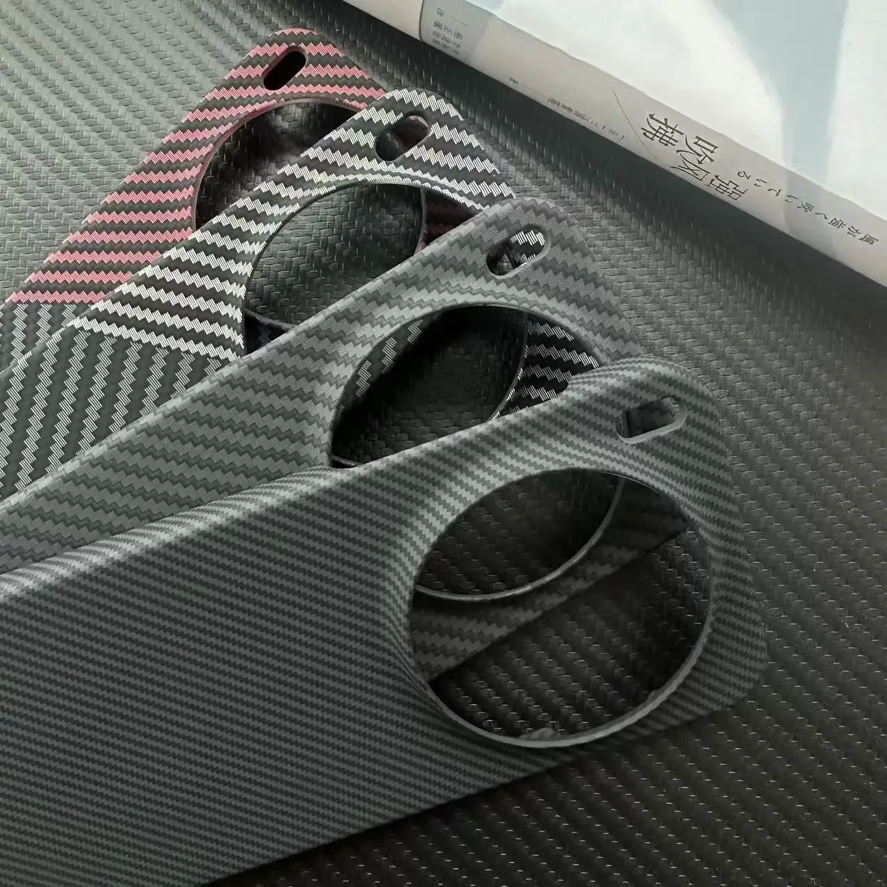 Carbon Fiber Slim Protective Back Cover Case