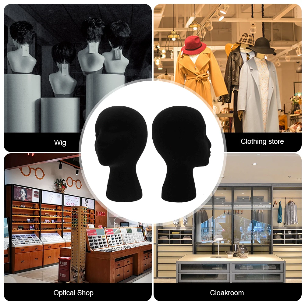 Female Mannequin Styling Head Mold Wig Glasses Hair Accessories Holder Showing Display Rack Women Model Photo Studio Prop