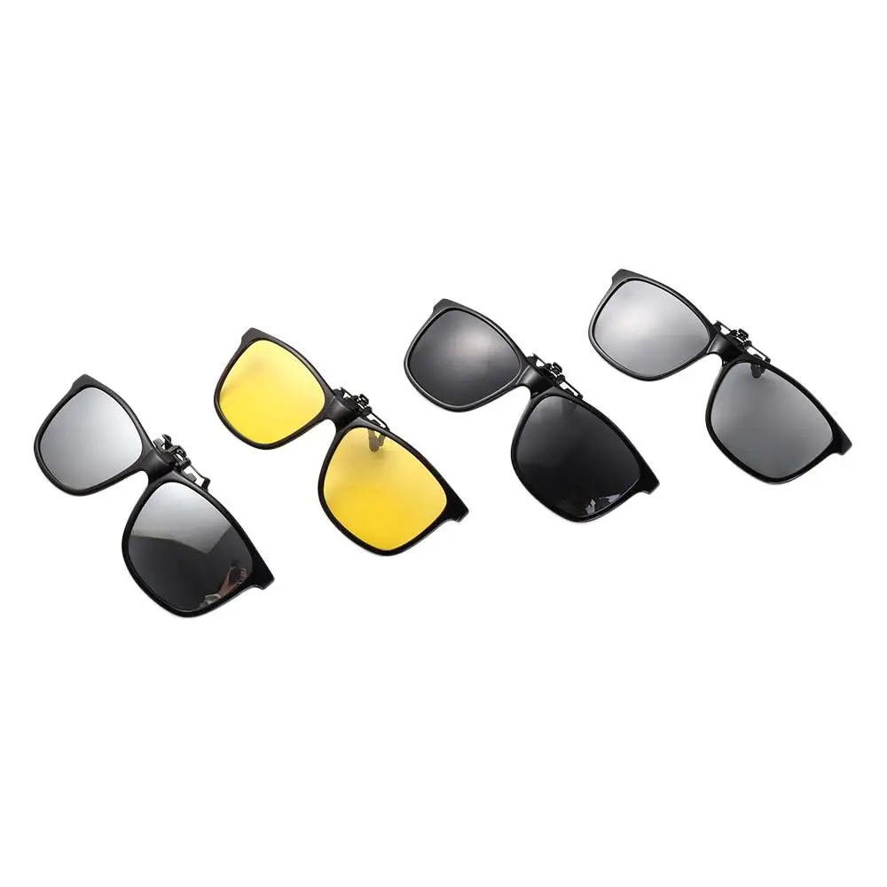 Flip Up Clip on Driving Color Change Flip Up Clip on Sunglasses Polarized Sunglasses Night Vision Sun Glasses