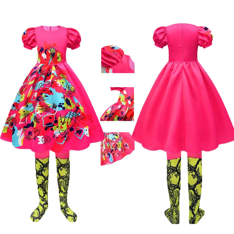 

Необычный костюм для косплея лягушки, Детский костюм для ролевых игр Кейт, платье для девочек, наряд на Хэллоуин, карнавал, искусственный костюм для маскировки