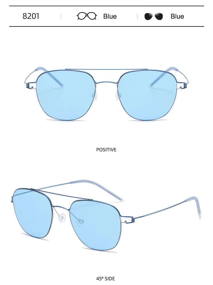 Bobbie Titanium Sunglasses Close Up