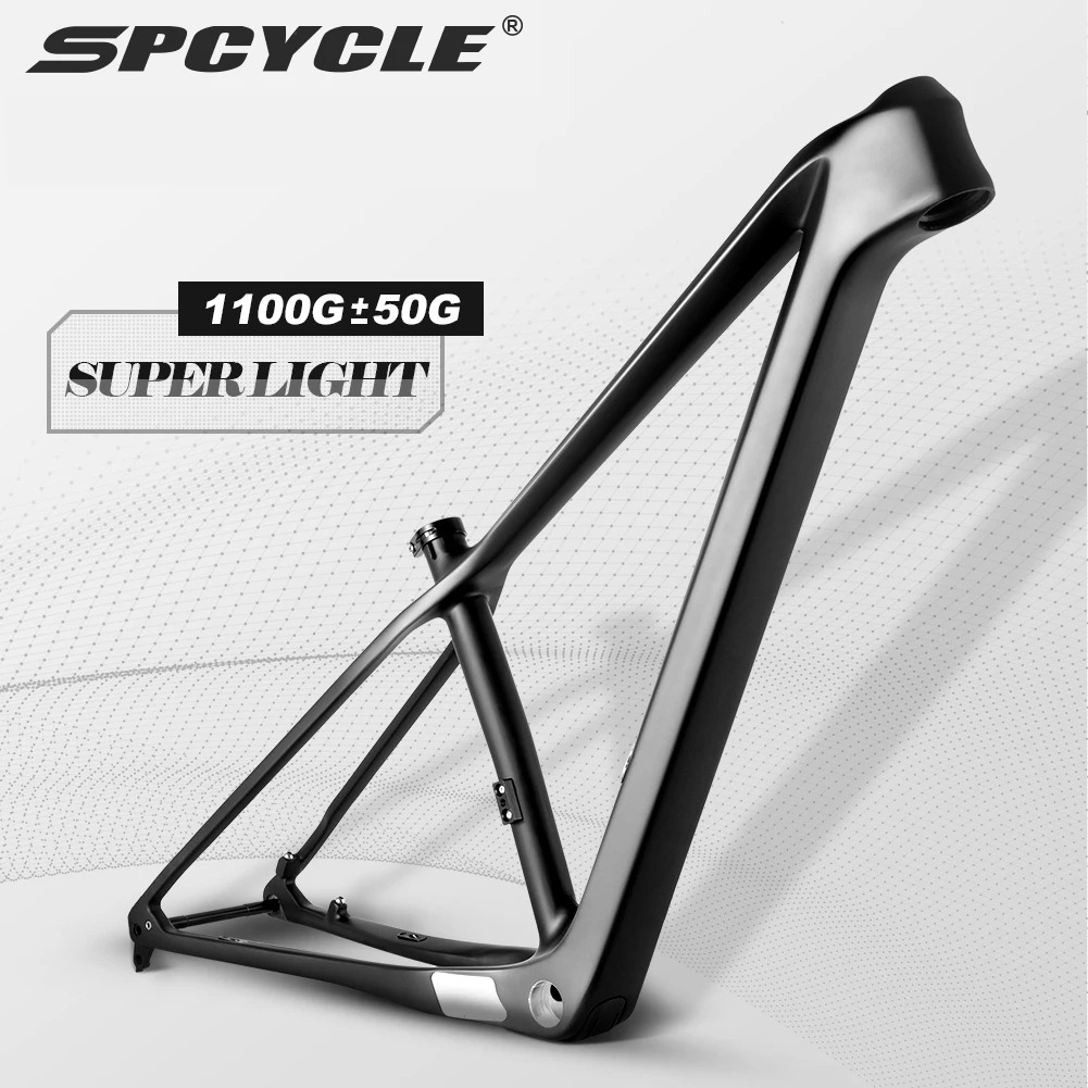 2023 Spcycle Carbon MTB Frame 29 Hardtail Mountain Bike Frames 148x12mm Boost BSA 73mm Disc Brake 29er MTB Carbon Frame