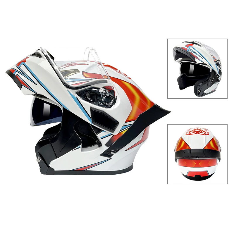 

Motorcycle Full Helmet Double-lens Universal Faceless Helmet For Honda GROM CBR250R CBR300R CB300F FA CBR500R CB500F X
