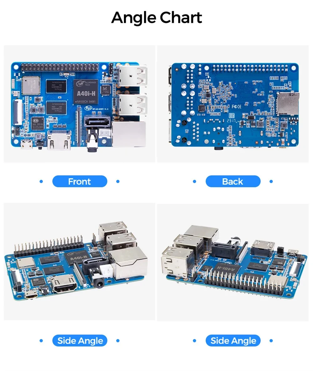 Banana Pi BPI-M2 Berry Mini Single Board Computer Allwinner A40i Quad-core Corte