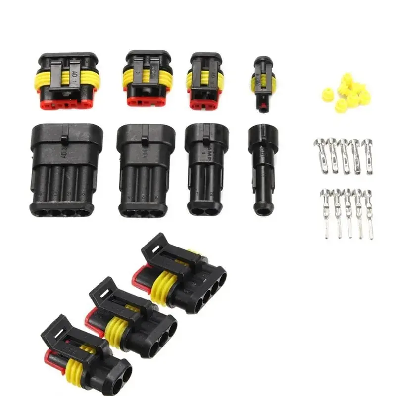 Description Picture 4 of item240/352Pcs Car Waterproof Connector Kit HID Xenon Lamp Harness Plug Connector 1/2/3/4 Holes
