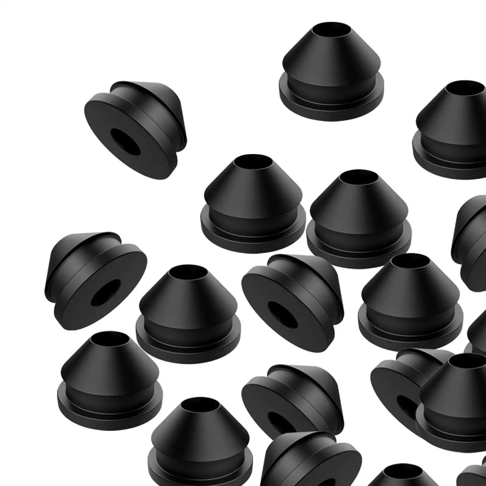 30x 1/8" 5/32" 3/16'' Cable Railing Rubber Grommets Protective Sleeves for 90Degree Vertical Holes Angle Holes Fence Commercial