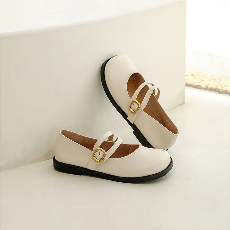 Spring Summer Shoes Women Flats Brand Ladies Mary Janes Shoes Fashion Woman Boat Shoes Plus Size 42 A4716 4