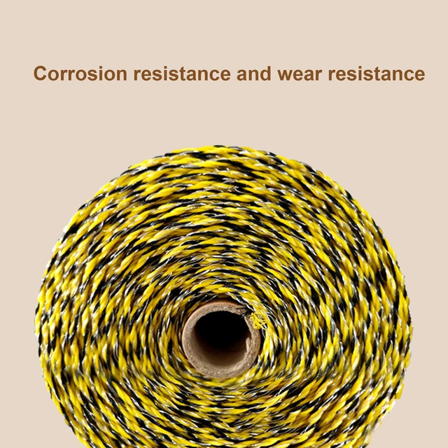 400 M/Tekercs Elektromos Kerítés Poli Huzalkötél A Mezőgazdasági Állatok Számára Ranch Lovak Szarvasmarha -Juhállat -Kerítés Szerszámok - Image 3