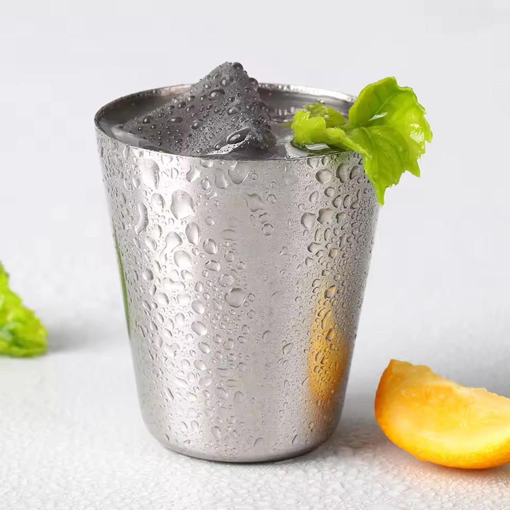 6Pcs/set Outdoor Practical Travel Stainless Steel Cups Mini Set Glasses Whisky Wine Case Portable Drinkware