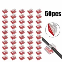 Cable Organizer Clips Wire Winder Holder Cord Protector USB Cable Management Adhesive Hooks Desk Clamp For Earphones Mouse Wire