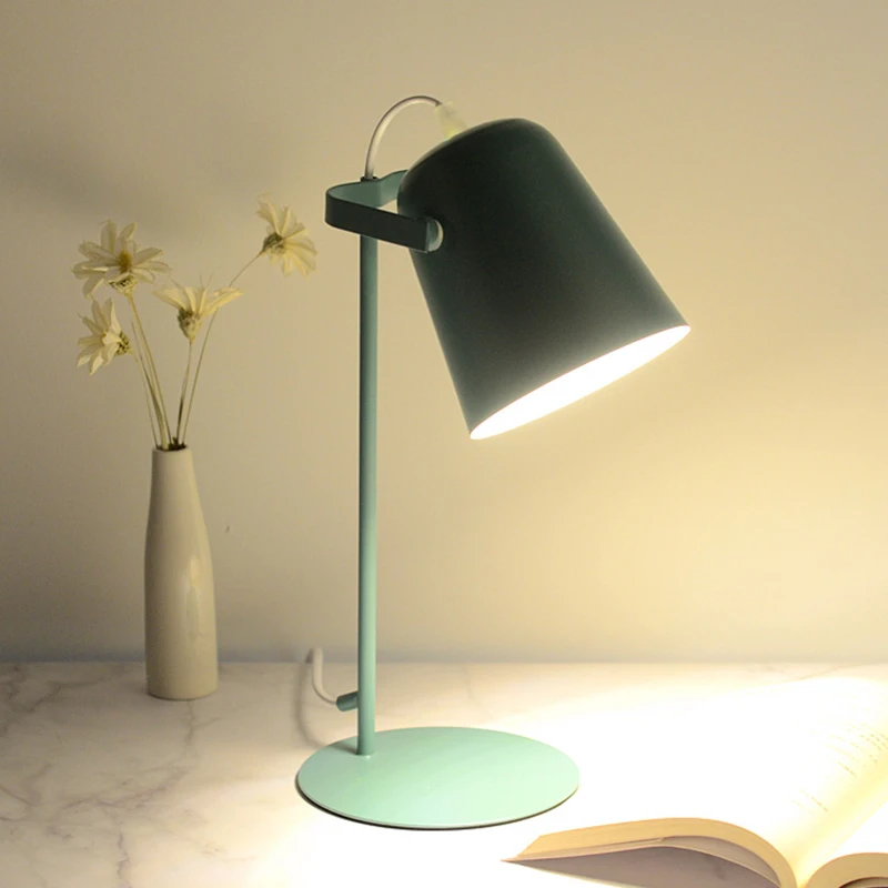 

Nordic Creative Modern Inswind LED Desk Lamp Led Eye Protection Reading Desk Bedroom Student Dormitory Bedside Night Light