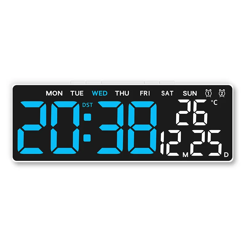 USB Powered LED Digital Alarm Clock with Dual Alarm & Adjustable Brightness
