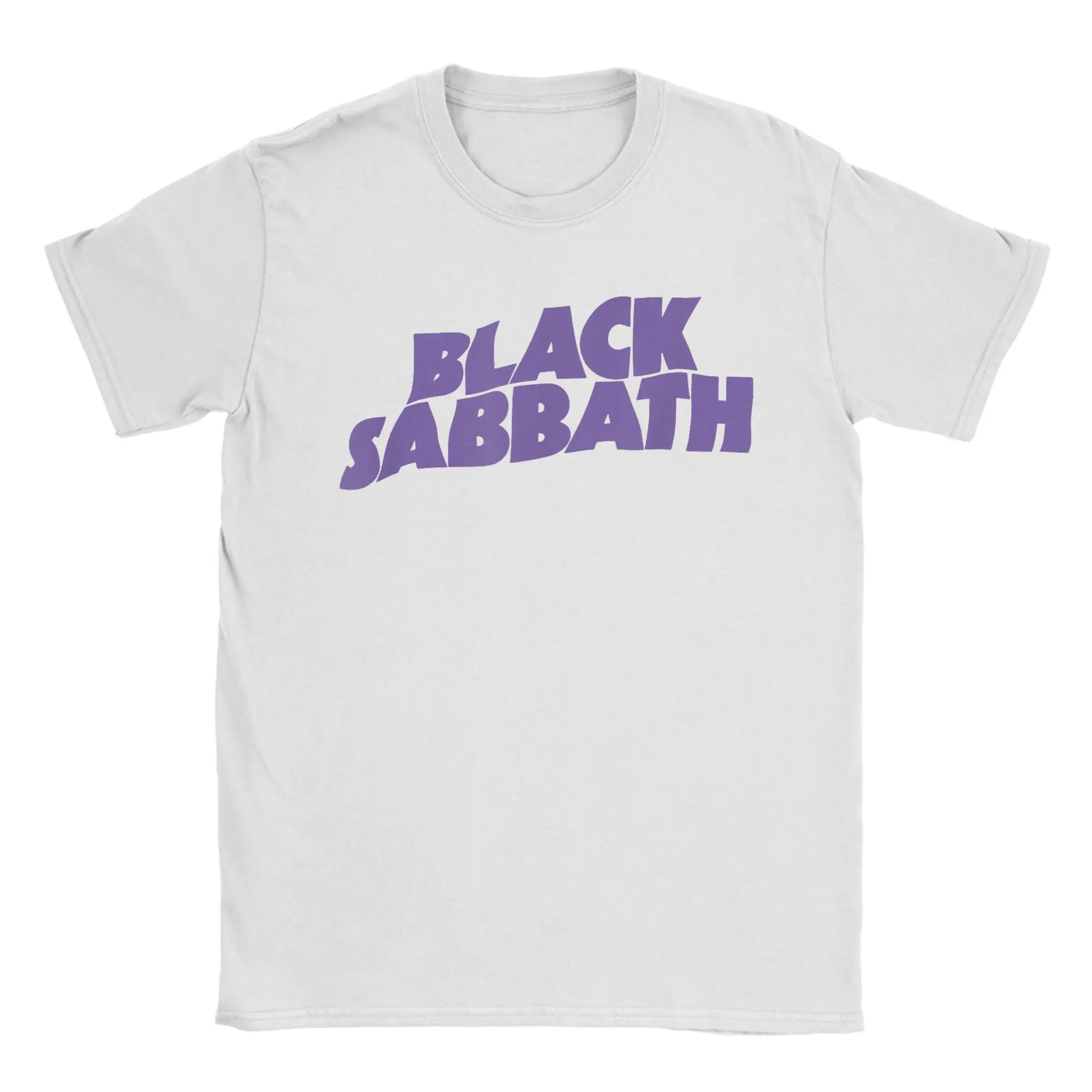 Vintage Inspired Black Sabbath Graphic Tee - Purple Logo, 100% Cotton Leisure Shirt