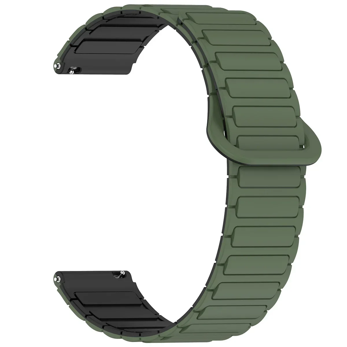 Versatile Silicone Magnetic Loop Smartwatch Strap - 20mm/22mm