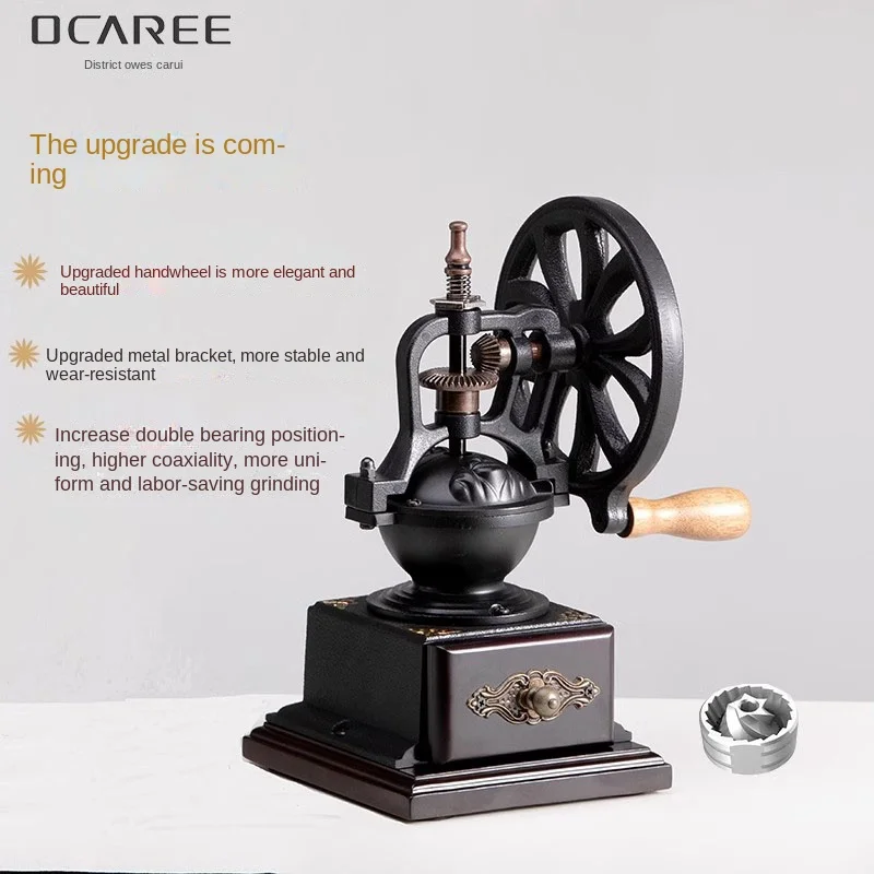 Hand grinding Coffee Machine Retro Home Manual Coffee Bean Grinding Machine Coffee Grinding Machine with Hand Shake Bean AT-021 2