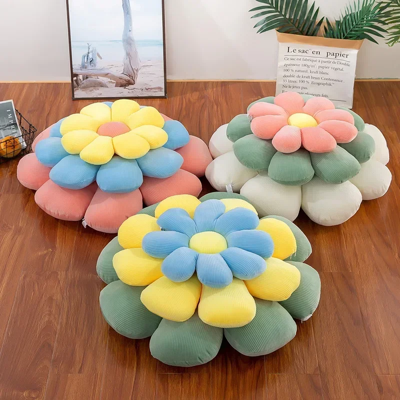 

Daisy Flower Cushion Sofa Cushion Office Chair Cushion Plush Toy Doll Sunflower Throw Pillow