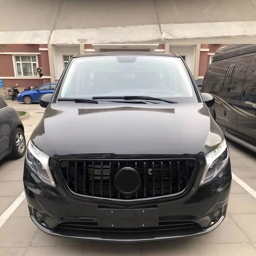 메르세데스 벤츠 비토 W447 2015-2019 GT 스타 스타일 바디 키트용 프론트 범퍼 그릴 인렛 그릴 중간 메쉬 튜닝 액세서리