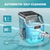 Machine Countertop, 2 Ways to Add Water, 45Lbs/Day 24 Pcs Ready in 13 Mins, Self-Cleaning Portable Compact, with Ice Scoop & Bas 6